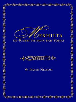 cover image of Mekhilta de-Rabbi Shimon bar Yo